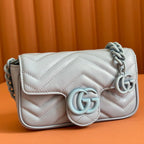 Gucci GG Marmont 16.5 Bag All Blue Calfskin 248349
