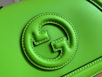 GG Blondie Handbag 21.5cm Green Calfskin