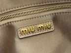 ARCADIE MATELASSÉ BAG 24 IN BROWN LAMBSKIN GOLD HARDWARE
