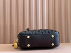 ARCADIE MATELASSÉ BAG 19 IN CHESTNUT BROWN LAMBSKIN GOLD HARDWARE