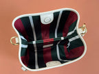 Gucci Ophidia 20.5cm Bag Beige White Canvas 239673