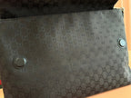 Gucci 36cm Bag Black Canvas Leather 248456