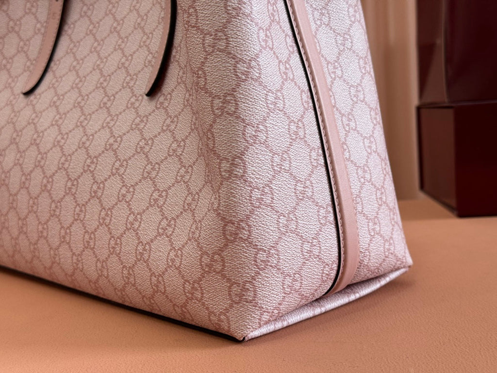 Gucci Ophidia 38cm Bag Pink Canvas 244358
