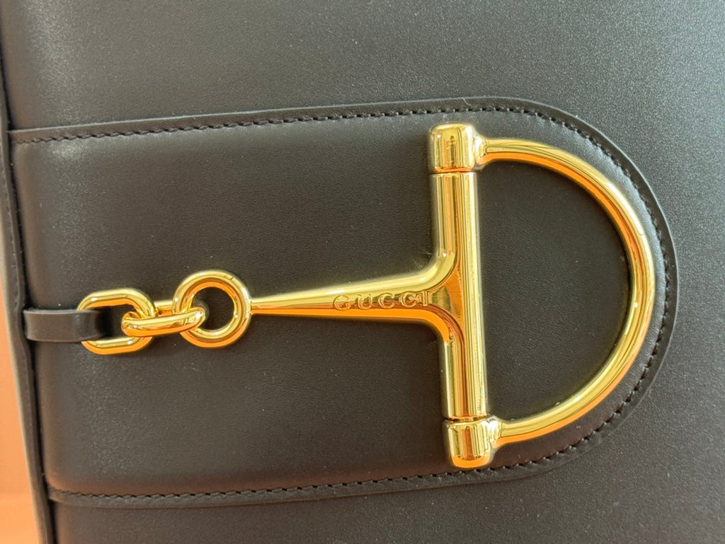 Gucci 73 Mini 27.5cm Bucket Bag Black Smooth Leather 244433