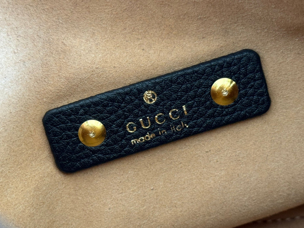 Gucci Solfbit Bag Black Calfskin 244322