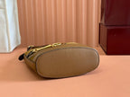 Gucci 73 Mini 20cm Bucket Bag Brown Suede Leather 244448