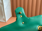 Gucci GG Marmont 22 Bag Green Calfskin Gold Hardware 248371
