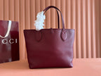 Gucci Totissima 30cm Tote Bag Rosso Ancora Red Calfskin 248125