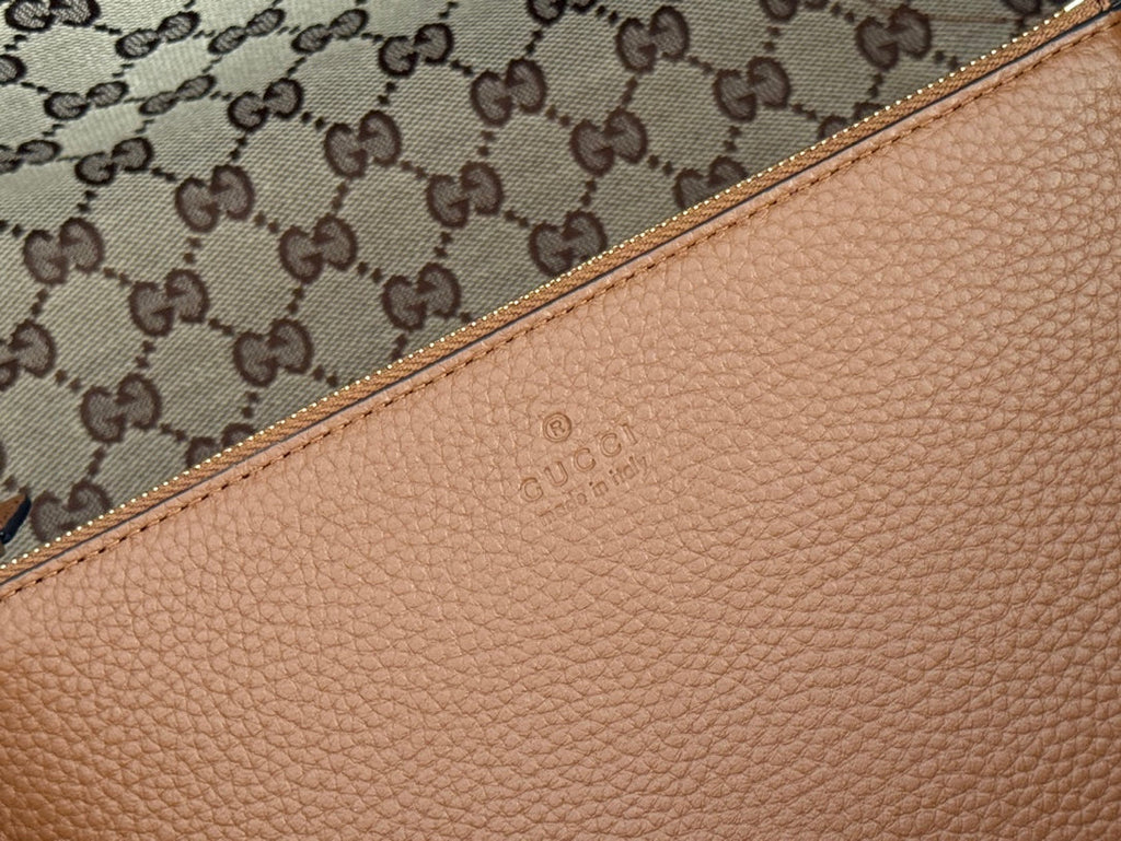 Gucci Totissima 30cm Tote Bag Brown Calfskin 248126