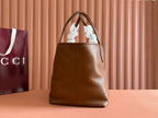 Gucci Totissima 30cm Tote Bag Brown Calfskin 248126
