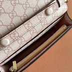 EMBLEM WALLET ON CHAIN 20 IN LIGHT PINK SMOOTH CALFSKIN