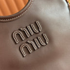 IVY SMALL TOTE BAG 24 IN BRIARWOOD BROWN CALFSKIN