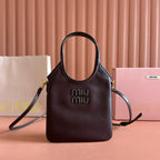 IVY SMALL TOTE BAG 24 IN BRIARWOOD BROWN CALFSKIN