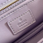 BAMBOO DIVE MEDIUM BAG 27 IN LILAC CALFSKIN RESIN BRASS BAMBOO-SHAPED HARDWARE