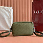 SMALL CROSSBODY BAG 23.5 IN FOREST GREEN GG CANVAS