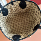 SMALL TOTISSIMA REVERSIBLE TOTE BAG 21 IN BLACK CALFSKIN BROWN BEIGE GG CANVAS