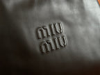 LARGE HOBO TOTE BAG 46 IN BLACK CALFSKIN
