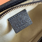 GUCCI MINI BAG 22 BLACK WITH INTERLOCKING G IN CANVAS