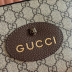 GUCCI NEO  GG SUPREME TIGER HEAD CROSSBODY BAG 24 IN CANVAS