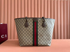 Gucci Ophidia 31cm Bag Ebony Brown Canvas 255280