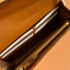 Gucci Marmont Chain Wallet Brown Cowhide 254969