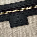 GUCCI 25S ATTACHE SHOULDER BAG 35 CM IN BLACK CALFSKIN