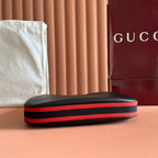GUCCI 25S ATTACHE SHOULDER BAG 35 CM IN BLACK CALFSKIN