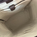 GUCCI 25S OPHIDIA MEDIUM BACKPACK 40 CM IN DARK BEIGE MIX BROWN CALFSKIN