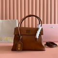 Miu Solitaire Bag 28 Brown Calfskin