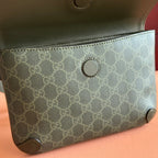 GUCCI 25S WAIST BAG 24 CM IN MOSS GREEN CALFSKIN