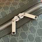 GUCCI 25S OPHIDIA MEDIUM BAG 45 CM IN MOSS GREEN CALFSKIN