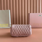 Matelassé Mini-Bag 18cm Light Pink Lambskin
