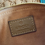 GUCCI 25S GIGLIO LARGE TOTE BAG 25 CM IN BROWN CANVAS
