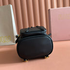 Miu MIni Backpack Black Leather 273202