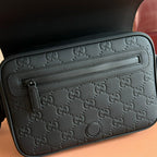 GUCCI 25S SUPREME MESSENGER BAG 26 CM IN BLACK CALFSKIN