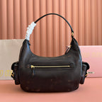 Miu Pocket Shoulder Bag Brown Calfskin
