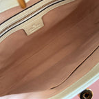 GG Jackie 1961 Small Shoulder Bag Beige Brown Calfskin Canvas 280970