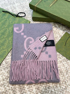 SCARF 200 CM IN LIGHT PINK MIX GRAY CASHMERE 396379