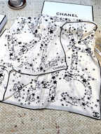 CHANEL 25S SCARF 140 CM IN CASHMERE SILK 943919
