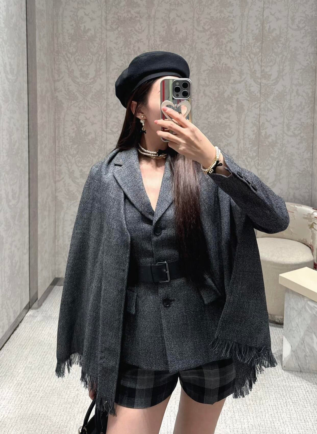 DIOR 25S BELTED KNIT CARDIGAN STYLE 012