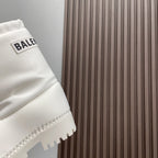 BALENCIAGA 25S ALASKA ANKLE BOOTS HIGH HEEL IN WHITE FABRIC STYLE 1