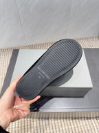 BALENCIAGA 25S AURALEE SLIP-ON 50 MM IN BLACK SUEDE STYLE 4