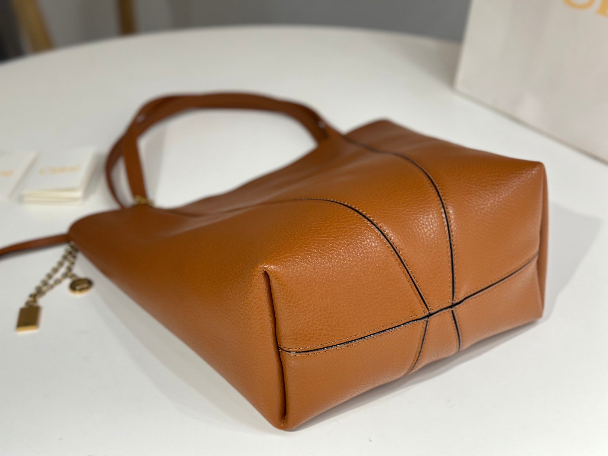 Chloe Spin Brown Calfskin