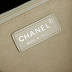 Chanel 25 Classic Single Flap Bag 35cm Black Leather 323477