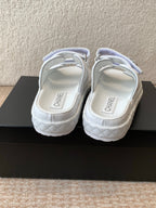 DAD SANDAL IN WHITE CALFSKIN MULE