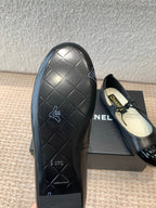 MARY JANE BALLERINA IN BLACK PATENT LAMBSKIN