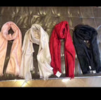 LONG SCARF 195 CM IN BLACK CASHMERE 332742