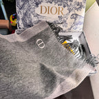 SCARF 180 CM IN MO GRAY CASHMERE AND WOOL 408840