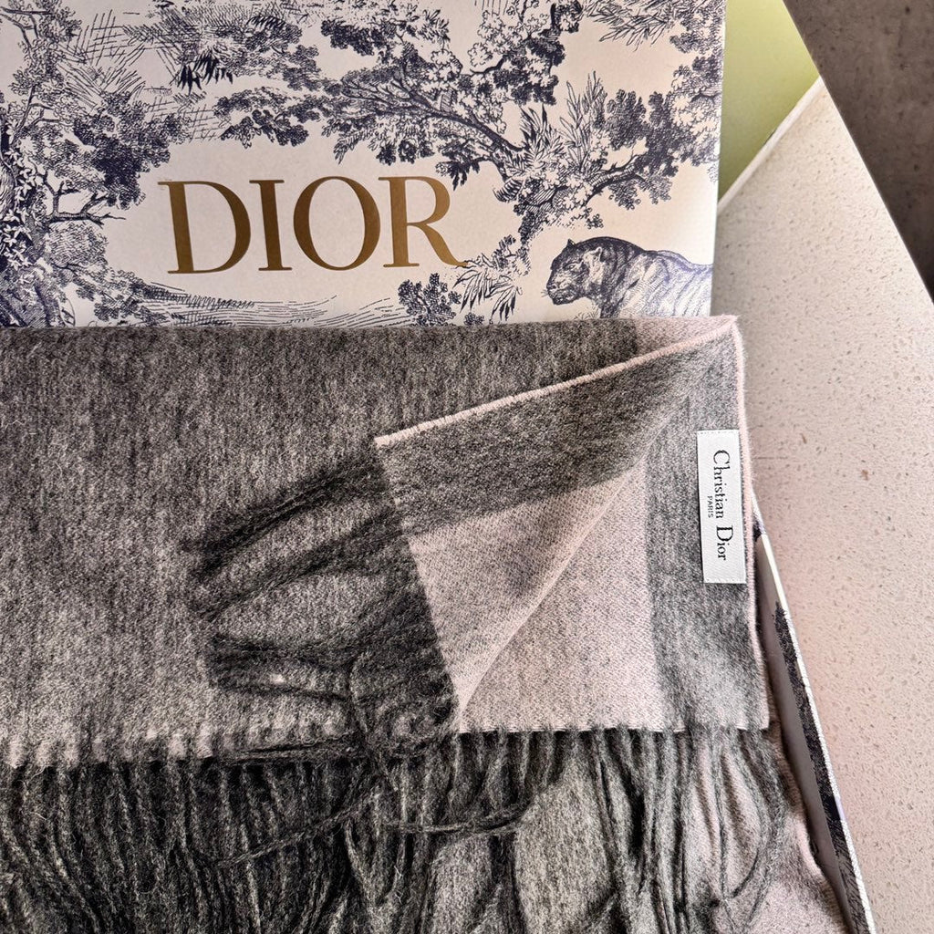 SCARF 180 CM IN MO GRAY CASHMERE AND WOOL 408840