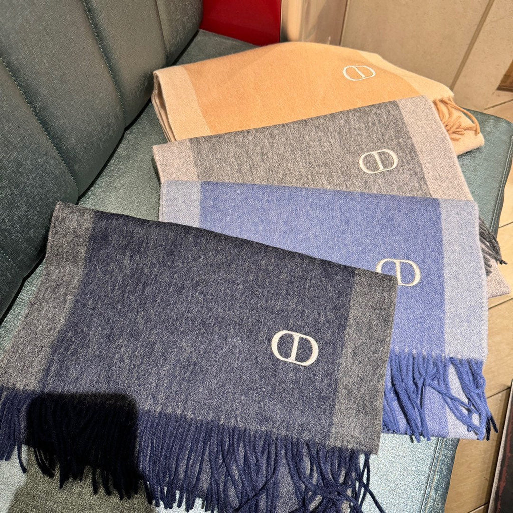 SCARF 180 CM IN MO GRAY CASHMERE AND WOOL 408840